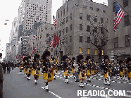 Bag Pipes and Irish marchers on Fifth Avenue