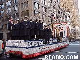 Coast Guard Float Pictures of 2001 Veterans Day Parade in New York City Fifth Avenue.